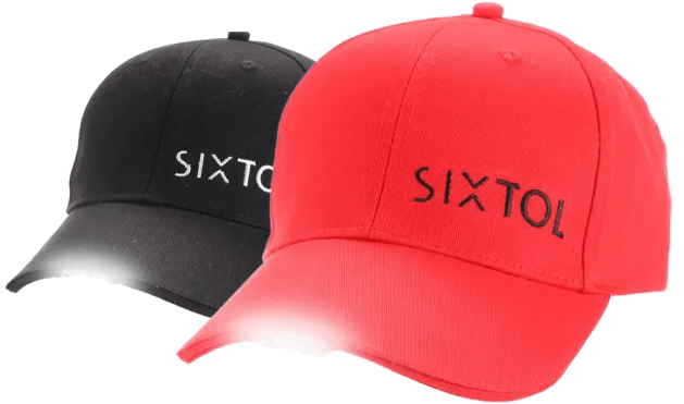 Stylish caps with LED light for illumination when working late into the evening