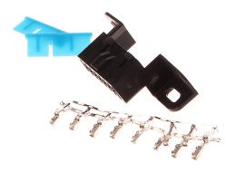 OBD2 female socket without wired pins, 16 free pins