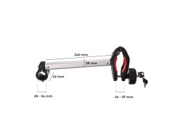 Arm / bike frame holder for towbar-mounted bike rack, long, length 24 cm - spare part