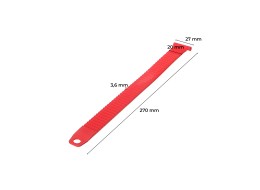 Securing strap for towbar bike carrier, length 27cm, red - spare part