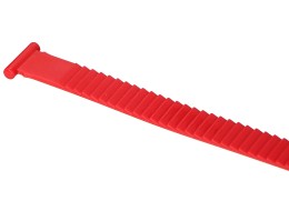 Securing strap for towbar bike carrier, length 27cm, red - spare part
