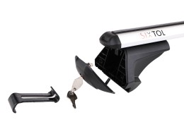 Aluminum crossbar with lock ROOF RACK IN PRO, 120 cm, load capacity 90 kg