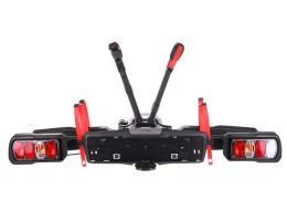 Towbar-mounted bike carrier E-BIKE 2 PREMIUM - 2 e-bikes, load capacity 60 kg, foldable