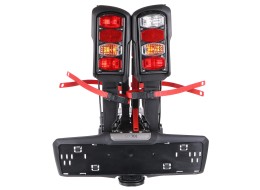 Towbar-mounted bike carrier E-BIKE 2 PREMIUM - 2 e-bikes, load capacity 60 kg, foldable