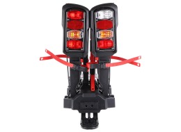 Towbar-mounted bike carrier E-BIKE 2 PREMIUM - 2 e-bikes, load capacity 60 kg, foldable