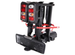 Towbar-mounted bike carrier E-BIKE 2 PREMIUM - 2 e-bikes, load capacity 60 kg, foldable