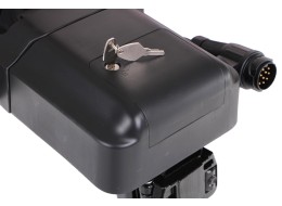 Towbar-mounted bike carrier E-BIKE 2 PREMIUM - 2 e-bikes, load capacity 60 kg, foldable