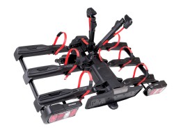 Towbar bike carrier E-BIKE 3 PREMIUM - 3 e-bikes, load capacity 60 kg, foldable