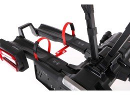 Towbar-mounted bike carrier E-BIKE 2 PRO - 2 electric bikes, load capacity 60kg, foldable