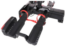 Towbar-mounted bike carrier E-BIKE 2 PRO - 2 electric bikes, load capacity 60kg, foldable