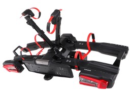 Towbar-mounted bike carrier E-BIKE 2 PRO - 2 electric bikes, load capacity 60kg, foldable