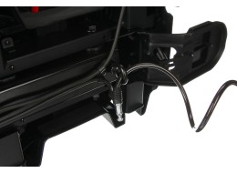 Towbar-mounted bike carrier E-BIKE 2 PRO - 2 electric bikes, load capacity 60kg, foldable