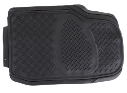 Universal rubber car mats CAR MAT UNI SET 2, complete, 3 pcs