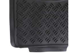 Universal rubber car mats CAR MAT UNI SET 2, complete, 3 pcs