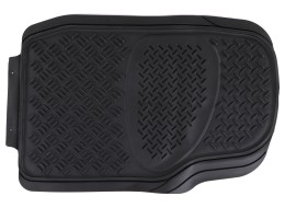 Universal rubber car mats CAR MAT UNI SET 3, complete, 4 pcs