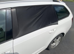 Sunshade for car side window / door cover CAR SUNSHADE SET 3, size L, 2 pcs