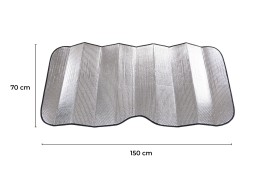 Sunshade for car front windshield CAR SUNSHADE PRO 6, 150 x 70 cm