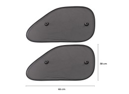 Sunshade with suction cups for car side window CAR SUNSHADE SET 9, 65 x 38 cm, 2 pcs