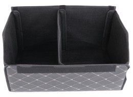 Car trunk organizer CAR COMPACT ELEGANT L, 2 compartments, foldable, with lid