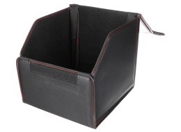 CAR COMPACT LEATHER S Trunk Organizer, 1 Compartment, Foldable, with Lid