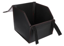 CAR COMPACT LEATHER S Trunk Organizer, 1 Compartment, Foldable, with Lid