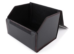 Car Boot Organizer CAR COMPACT LEATHER M, 1 Compartment, Foldable, with Lid SIXTOL