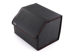 Car Boot Organizer CAR COMPACT LEATHER M, 1 Compartment, Foldable, with Lid SIXTOL