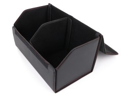 Trunk organizer CAR COMPACT LEATHER L, 2 compartments, foldable, with lid