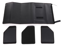 Trunk organizer CAR COMPACT LEATHER L, 2 compartments, foldable, with lid