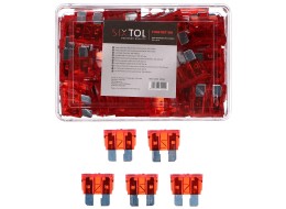Automotive blade fuse set MECHANIC FUSE SET 10A, 100 pcs