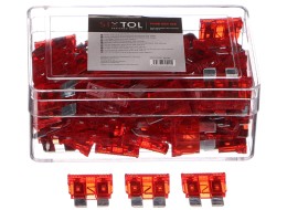 Automotive blade fuse set MECHANIC FUSE SET 10A, 100 pcs