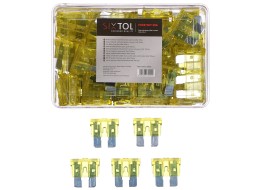 Automotive blade fuse set MECHANIC FUSE SET 20A, 100 pcs
