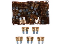 Set of automotive blade fuses MECHANIC FUSE SET 7.5A, 100 pcs