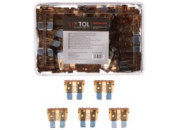 Set of automotive blade fuses MECHANIC FUSE SET 7.5A, 100 pcs