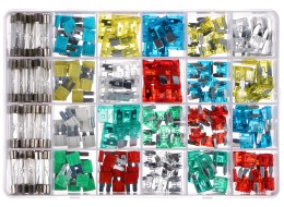 Set of blade and glass automotive fuses MECHANIC FUSE SET 215
