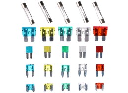 Set of blade and glass automotive fuses MECHANIC FUSE SET 215