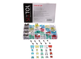 Set of blade and glass automotive fuses MECHANIC FUSE SET 215