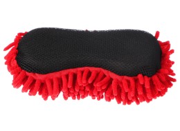 Car washing sponge CAR DETAILING WASH 1, 24 x 12.5 x 6 cm, black-red