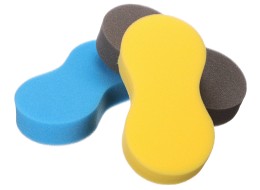 Car wash sponge CAR DETAILING WASH 3, 3 pcs, blue, black, yellow