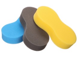 Car wash sponge CAR DETAILING WASH 3, 3 pcs, blue, black, yellow