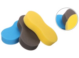 Car wash sponge CAR DETAILING WASH 3, 3 pcs, blue, black, yellow