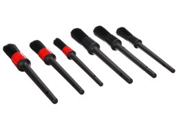 Set of precision brushes for car cleaning CAR DETAILING BRUSH 6, 6 pcs