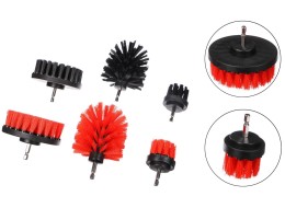 Set of drill brushes for car cleaning CAR DETAILING DRILL BRUSH 6, 6 pcs