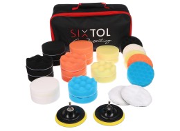 Polishing pads/sponges set with backing pad for car cleaning CAR DETAILING PAD 30, 30 pcs
