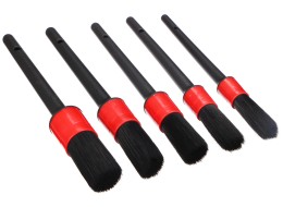 Set of soft precision brushes for car cleaning CAR DETAILING BRUSH 5 SOFT, 5 pcs
