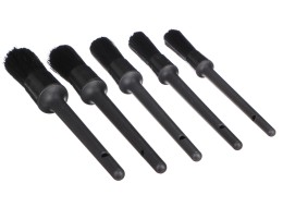 Set of hard precision brushes for car cleaning CAR DETAILING BRUSH 5 HARD, 5 pcs