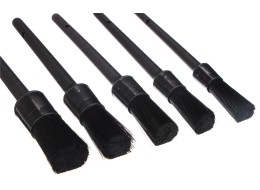 Set of hard precision brushes for car cleaning CAR DETAILING BRUSH 5 HARD, 5 pcs