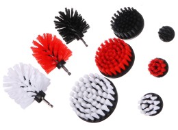 Set of drill brushes for car cleaning CAR DETAILING DRILL BRUSH 9, 9 pcs