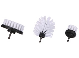 Set of drill brushes for car cleaning CAR DETAILING DRILL BRUSH 3 SOFT, 3 pcs