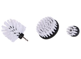 Set of drill brushes for car cleaning CAR DETAILING DRILL BRUSH 3 SOFT, 3 pcs